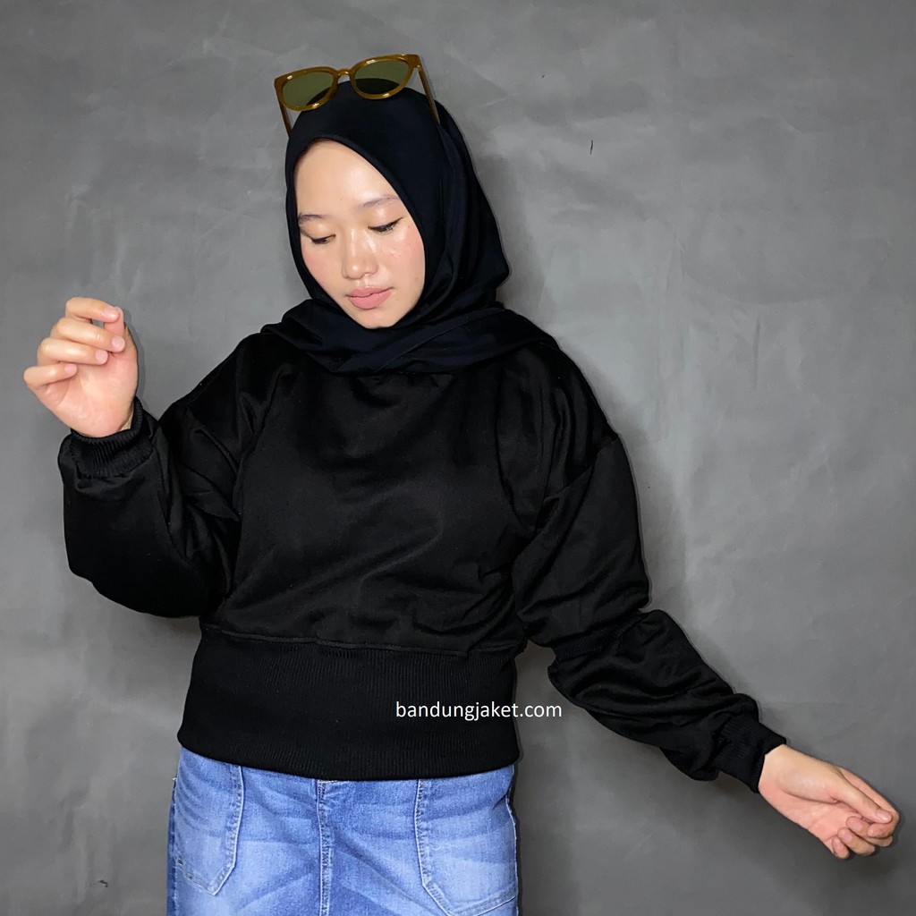 Cordel Croop Sweater II Sweater Croop Model ZARRA Terbaru