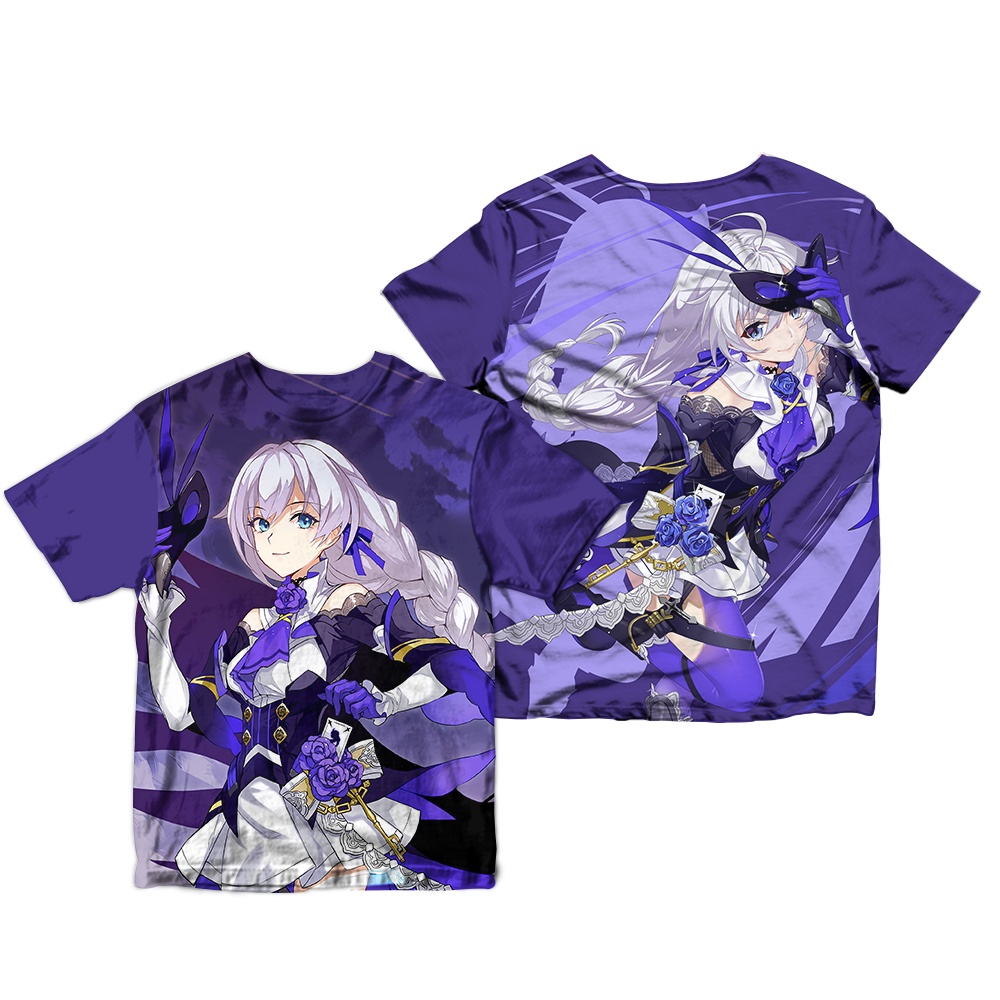 Kaos Anime Honkai Impact Raiden Mei Herrscher of Thunder Tshirt, Animophilia