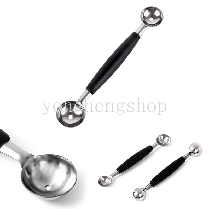 Sendok Scoop Es Krim / Buah Kepala Ganda Bahan Stainless Steel