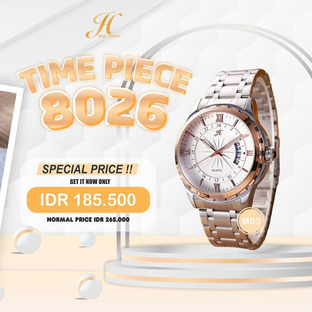 JIMS HONEY JAM TANGAN PRIA 8026