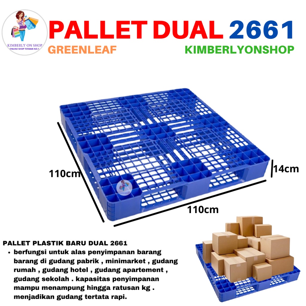 Pallet Dual Industri 2661 Green Leaf