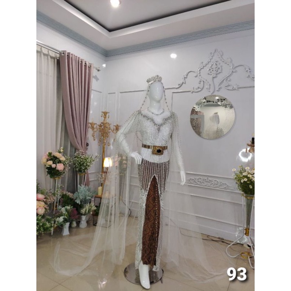 KEBAYA AKAD SUPER PREMIUN//KEBAYA MODERN TERBARU/KEBAYA DRES BEREKOR//GAUN  MEWAH //GAUN PENGANTEN // KEBAYA AKAD NIKAH