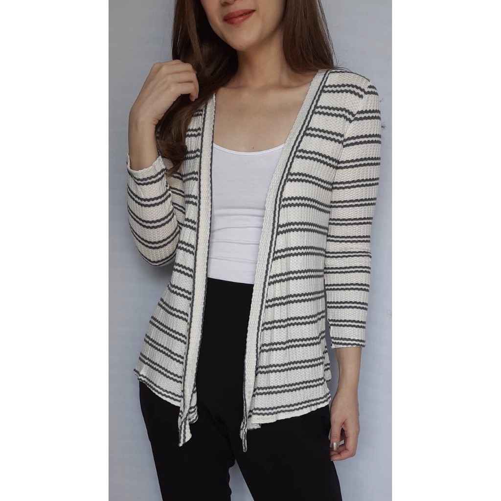 gap striped cardigan