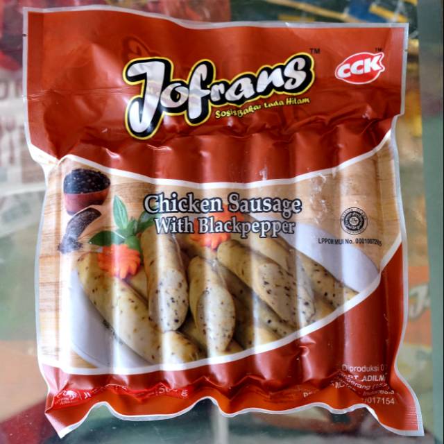 

Jofrans Sosis Ayam lada hitam isi 7s (jumbo) 500gr