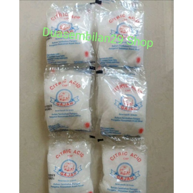 Citric Acid Citrun Cap Gajah 50 gram