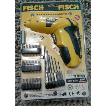 Cordless Screwdriver Mesin Obeng Mesin Bor Portable FISCH