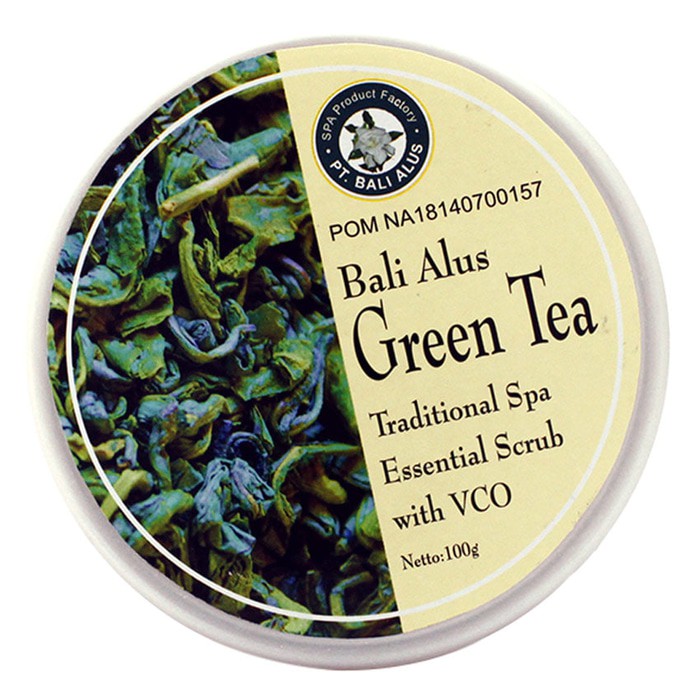 Bali Alus Lulur Green Tea Masker Badan Lulur Green Tea Body Scrubs With Vco Indonesia