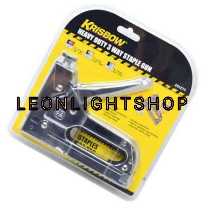 KRISBOW STAPLER TEMBAK 3 IN 1/ACE HEAVY DUTY STAPLE GUN/ACE HARDWARE STAPLES/STEPLER/STAPEL 3 IN 1