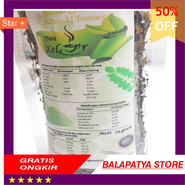 

PROMO !!! Daun Kelor 35 gr - Moringa oleifera - limaran ben-oil
