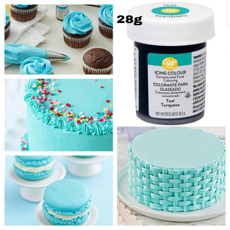 Jual pewarna makanan wilton teal 28 g pewarna kue pewarna fondant