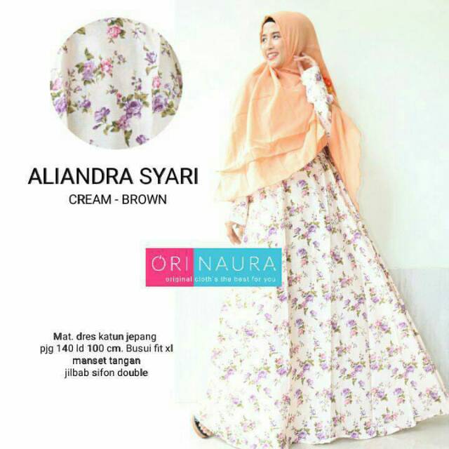 ORI NAURA - ALIANDRA DRESS/GAMIS KATUN JEPANG/GAMIS BUSUI HARIAN/HOME DRESS MURAH