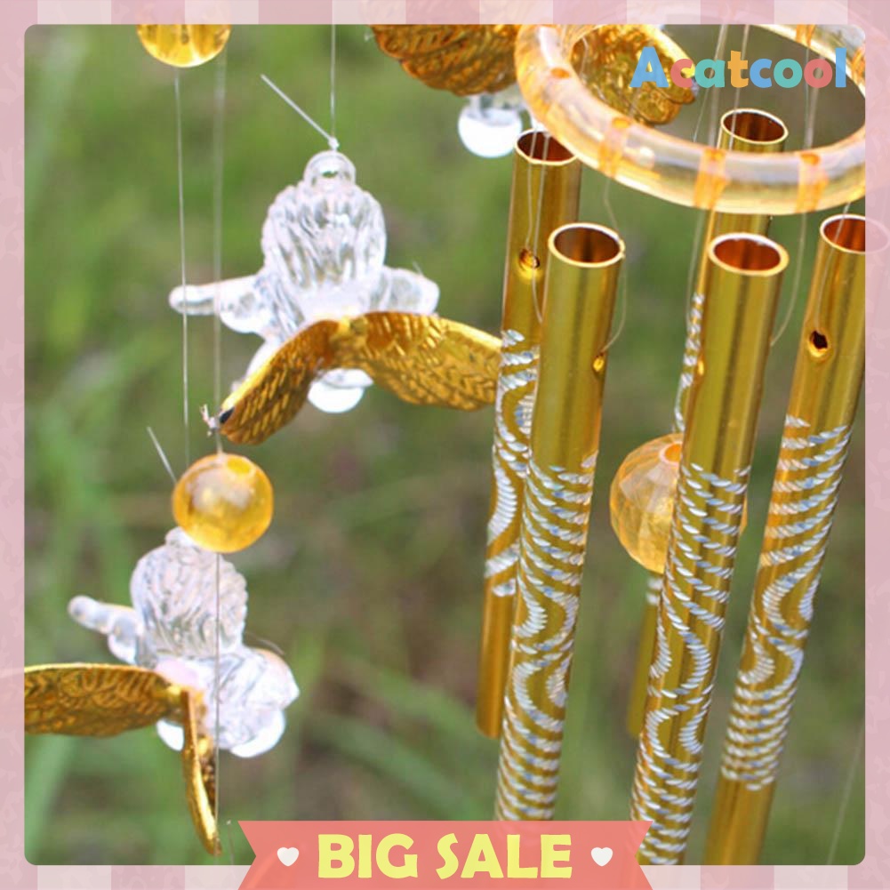 Angel Cupid Creative Bell Wind Chimes Home Yard Garden Hanging Decor