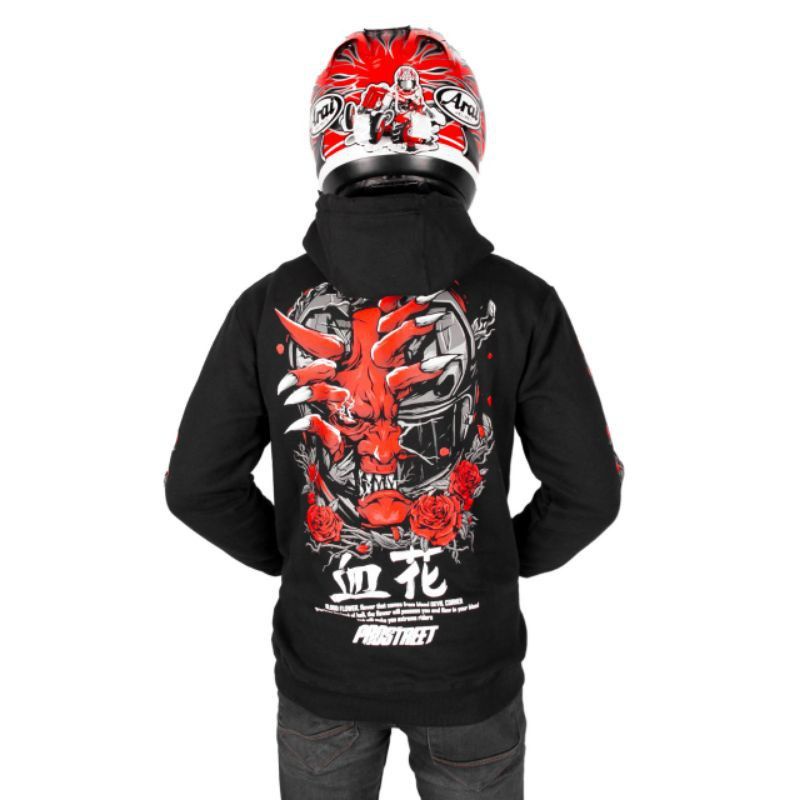 HOODIE PROSTREET BLOOD FLOWER V1 SZ XXL