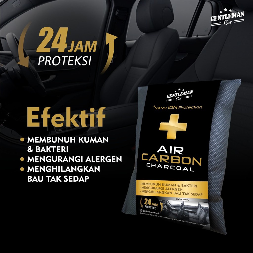 Air Carbon Charcoal | Kantong Arang Bambu Nano Ion Penghilang Bau Ruangan Mobil