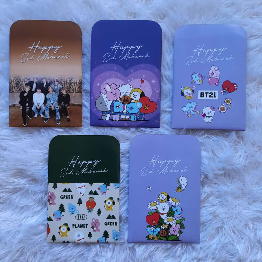 [READY STOCK]AMPLOP THR LEBARAN BT21 BTS SATUAN 1PCS