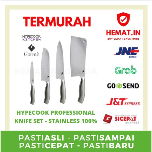 HYPECOOK GORME KNIFE SET PREMIUM KNIFE STAINLESS 100% SET PISAU EROPA