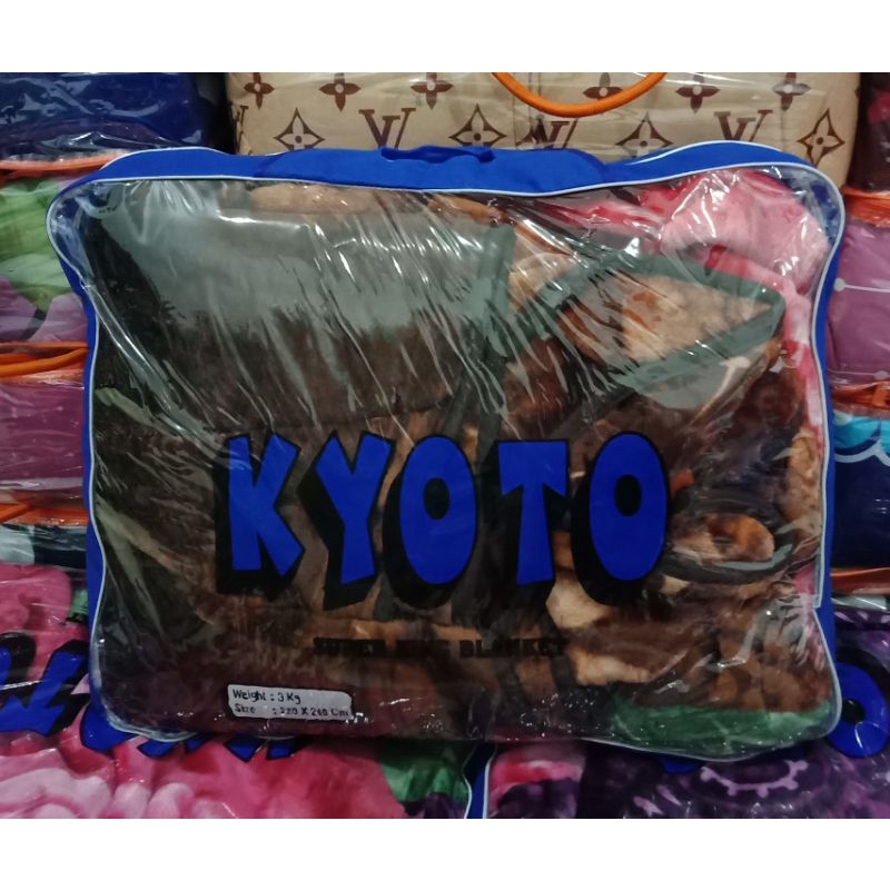 Selimut Kyoto Jumbo Ukuran 220x240 cm Panel Halus Dan Tebal Kualitas Premium