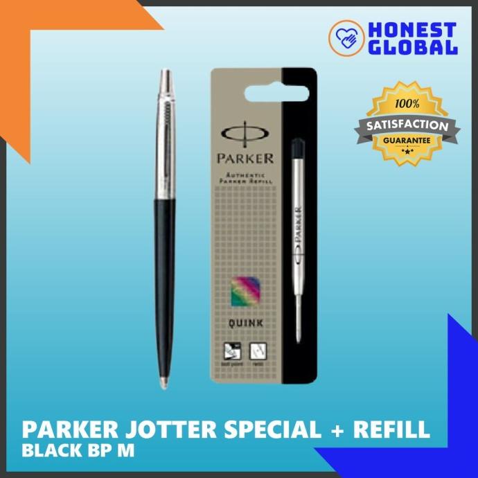 

Office & Stationery | Alat Tulis | Paket Parker Jotter Special Pen + Refill Bp M Blister, Black | Best Seller