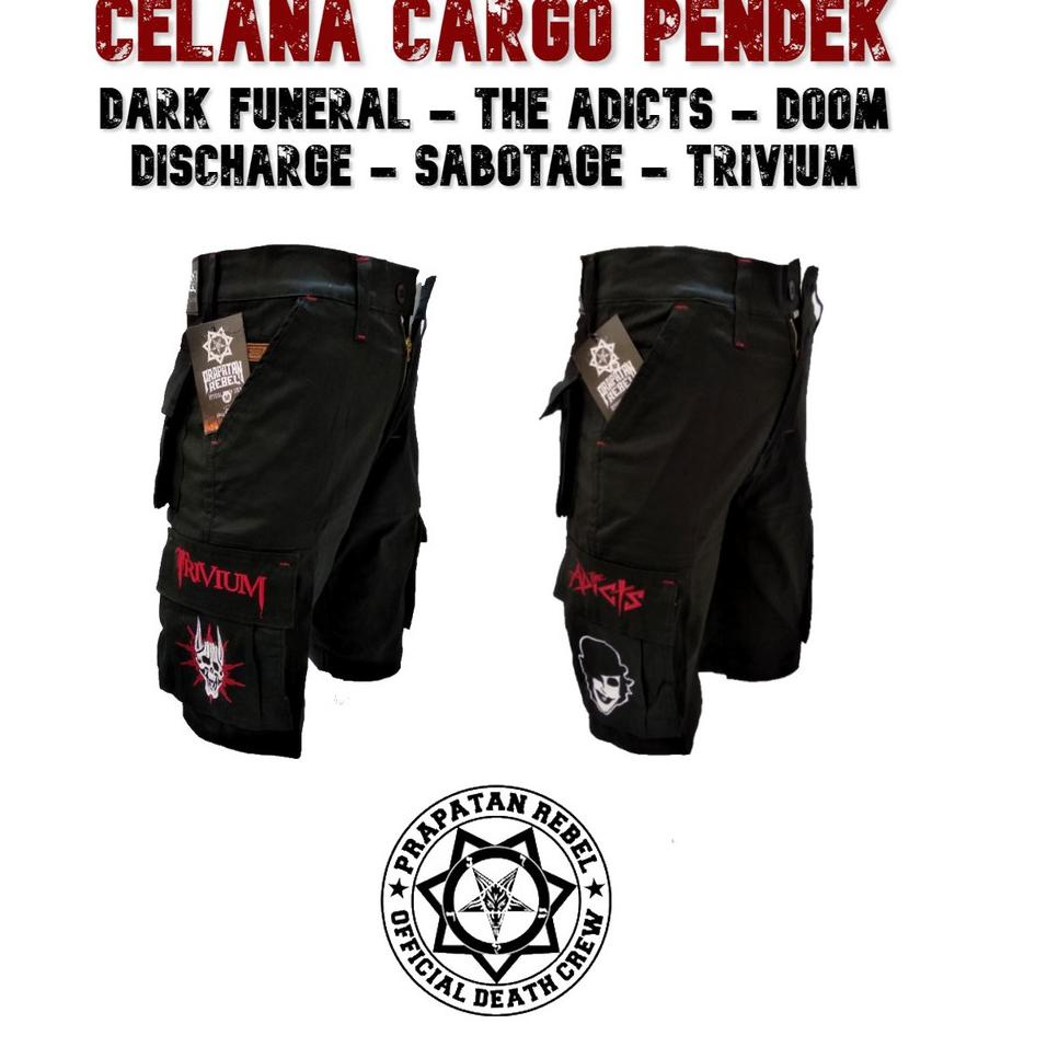 AGM.19My22ž– Celana Cargo Pendek / Kempol Pendek / Celana Metal Punk Hardcore Ori PRAPATAN REBEL (2)
