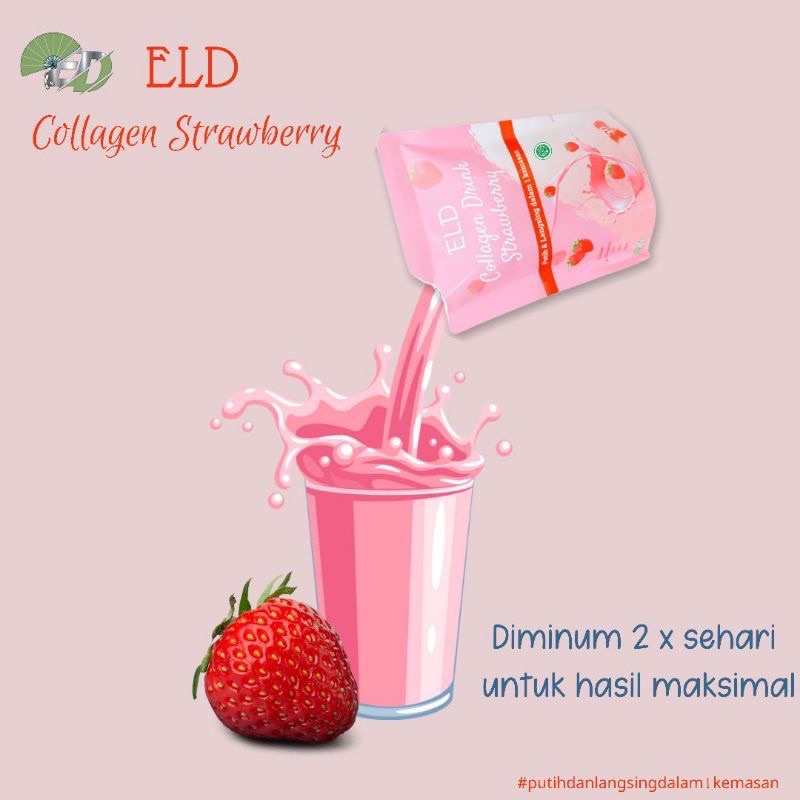 ELD COLLAGEN MINUMAN DRINK 60GR PEMUTIH COLAGEN DAN PELANGSING