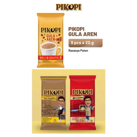 

Pikopi Moccachino/ 3 in 1 Kopi Mix 9 x 20gr/Pikopi Gula Aren