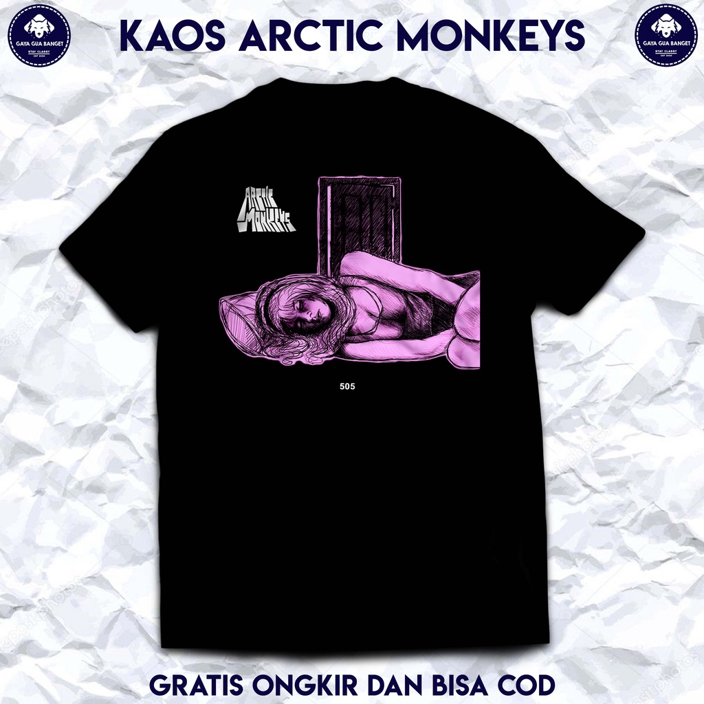 Arctic Monkeys Kaos Band Pria dan Wanita. T Shirt Musik Rock Band Arctic Monkeys Original.