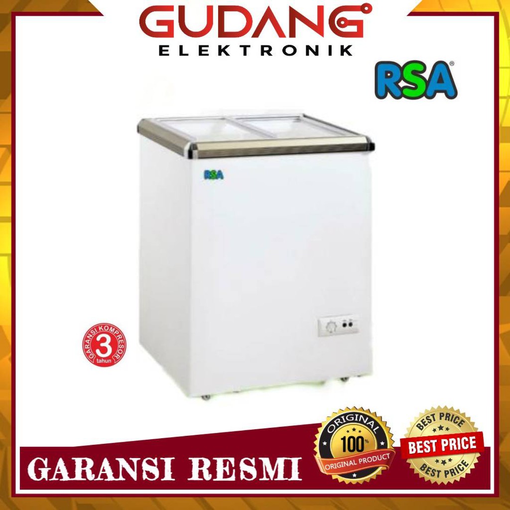 CHEST FREEZER KACA SLIDE RSA XS 110 FREEZER KACA SLIDING XS 110