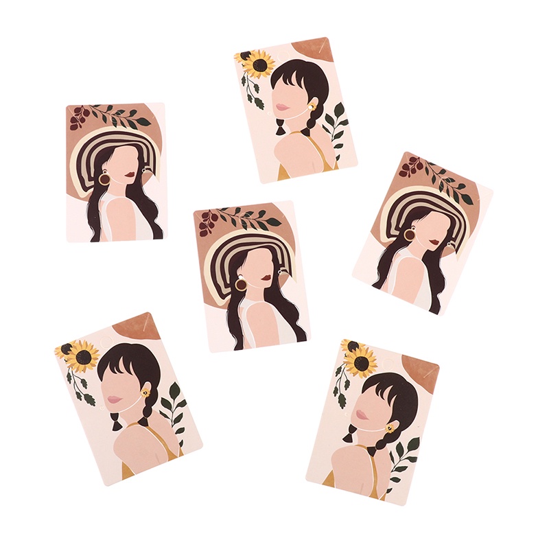 50pcs Stand Holder Display Perhiasan Kalung Anting Stud