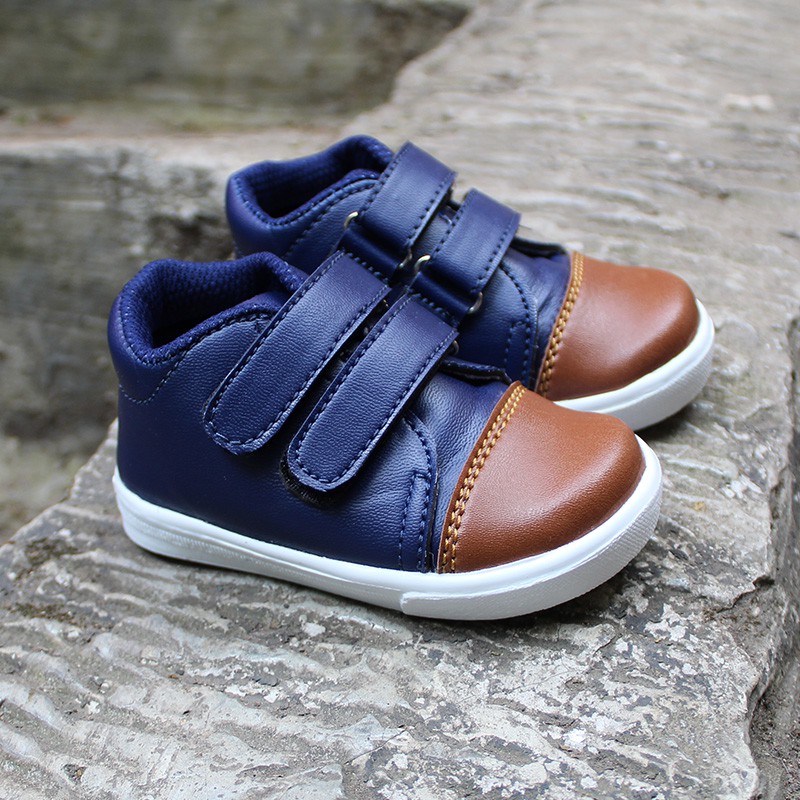 sepatu anak laki laki sporty umur 1 2 tahun casual terbaru murah kekinian LS19 NAVY