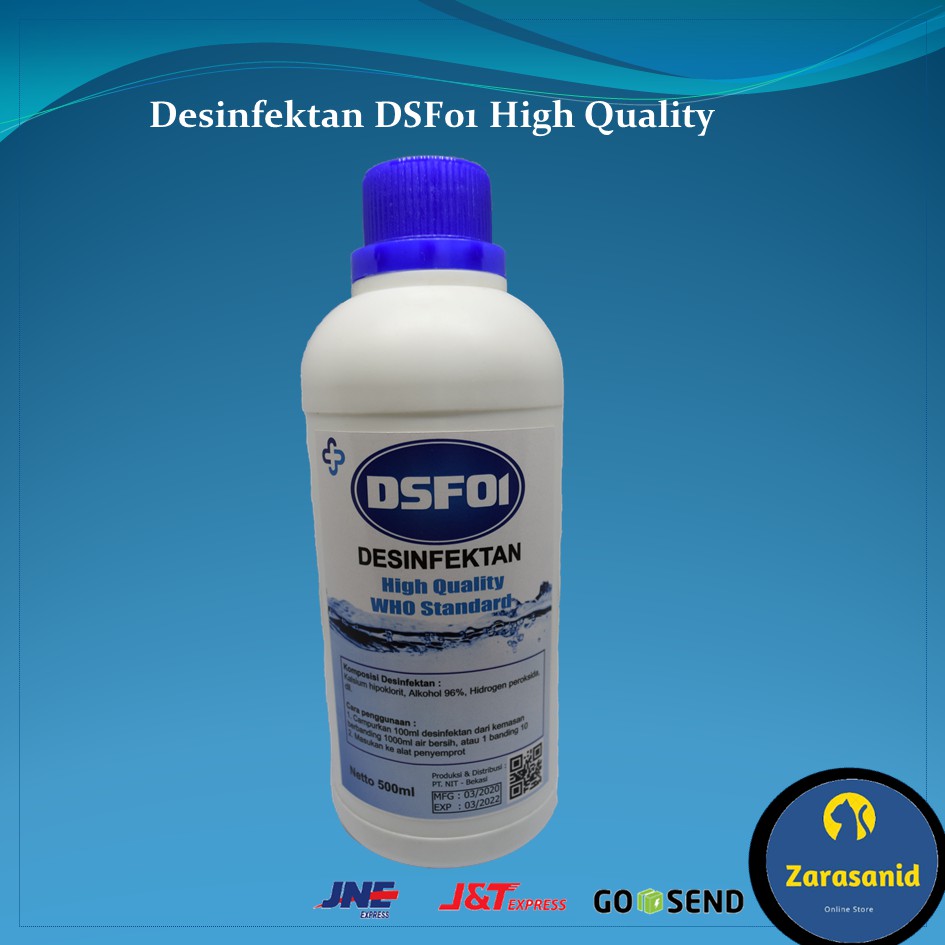 Paket Desinfektan dan Semprotan DSF01 Standar WHO Ready Stock 500ml Bisa Kirim Gojek Harga normal