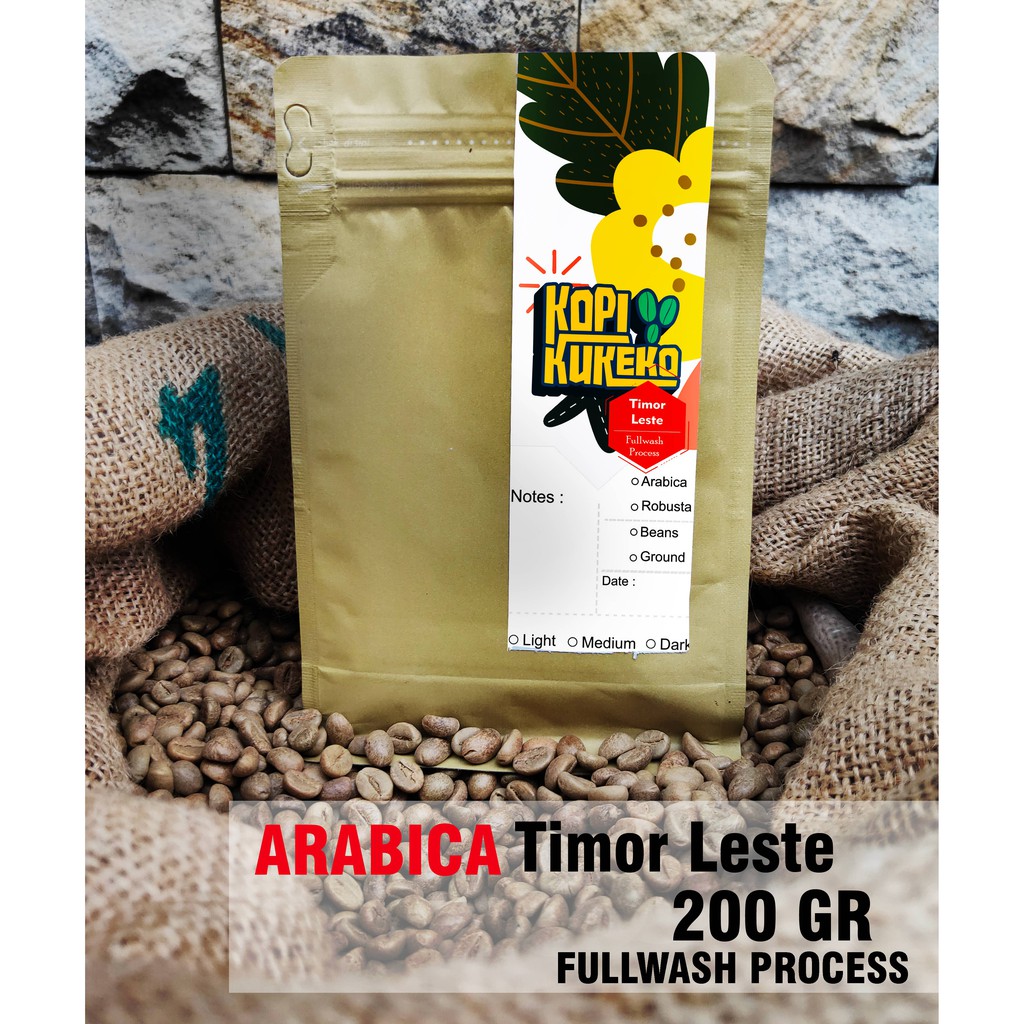 KOPI ARABICA TIMOR LESTE I FULL WASH I KOPI BUBUK / KOPI BIJI 200GR