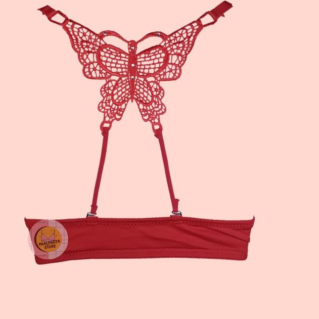 SALEE.. BH Wanita Kupu-Kupu kait Kancing Depan Berkawat / Bra wanita kupu