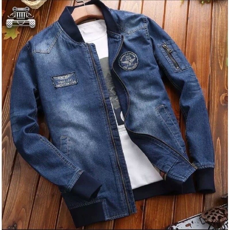 Jaket Jeans Denim Terbaru Rocafela Premium Pria | Cowok | Laki laki