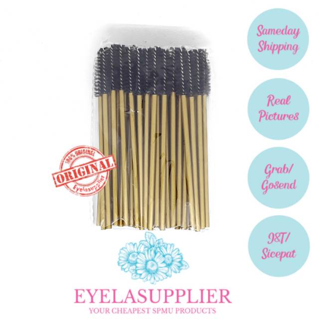 50 pcs mascara wand  sisir bulu mata disposal