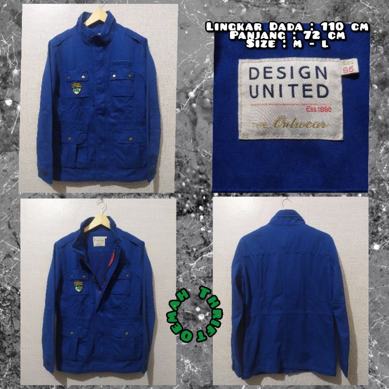 Jaket Parka Kanvas M65 Merk Design United Second Original.