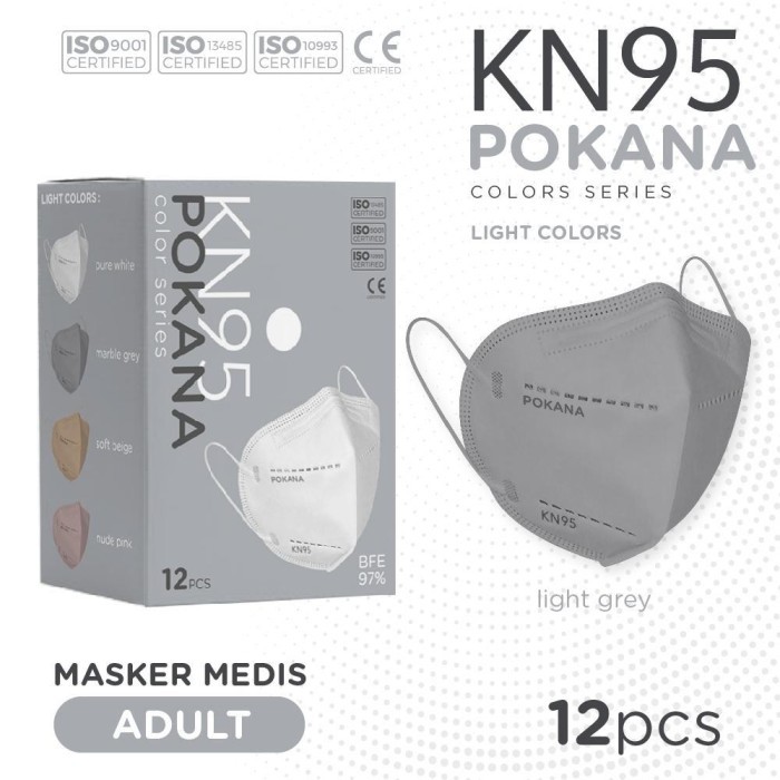 Pokana KN95 Mask / Masker Medis (12pcs)