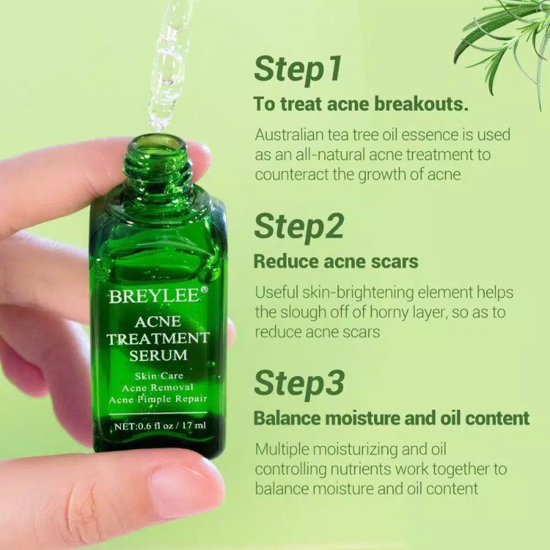 [BPOM] BREYLEE Acne Treatment Serum Skincare- Wajah Penghilang Bekas Jerawat 17ml