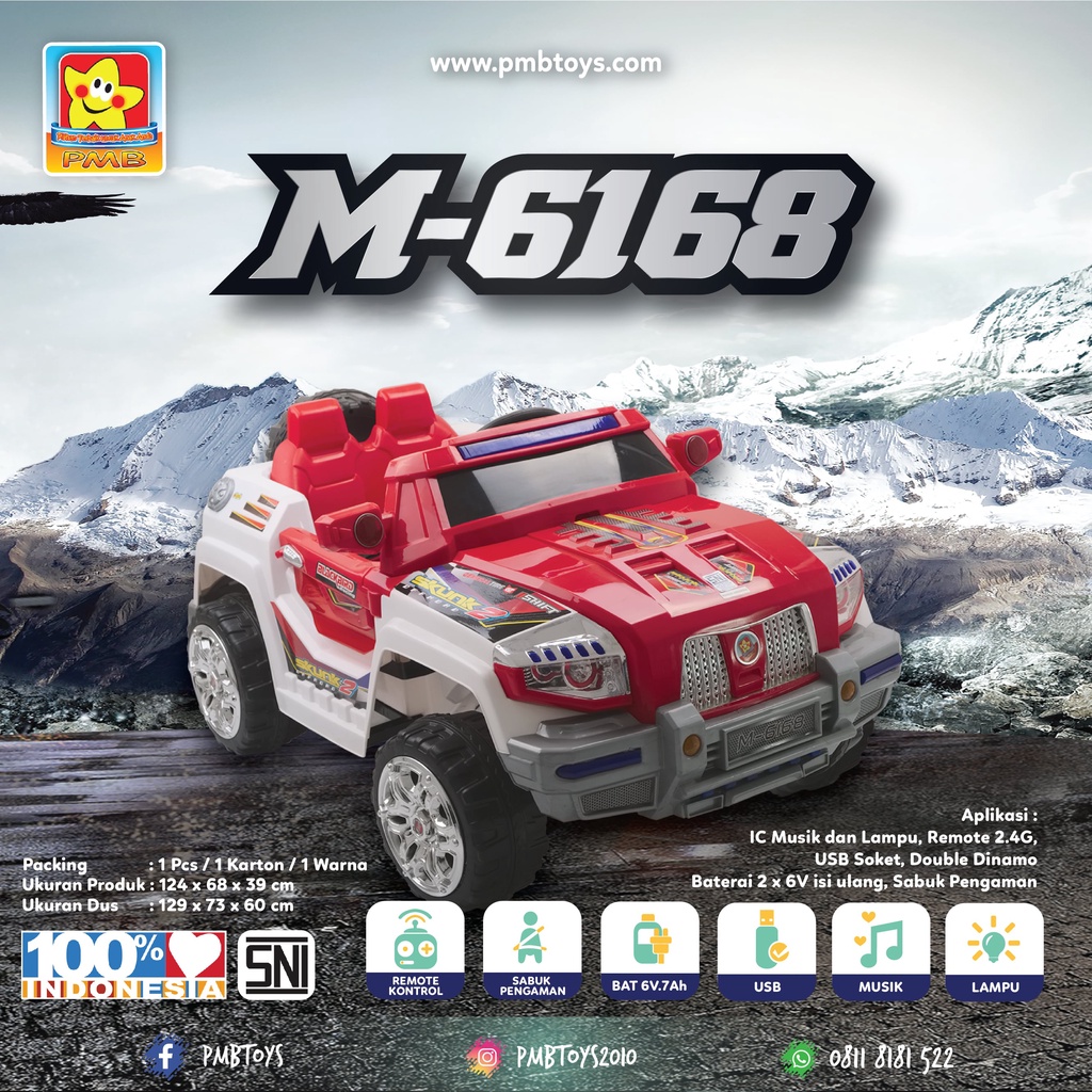 MOBIL AKI JEEP mobil mainan