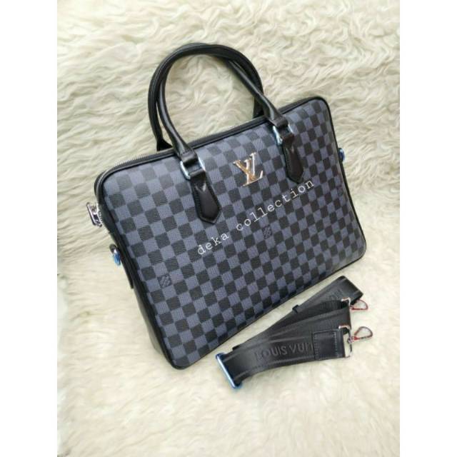 tas kerja tas selempang tas jinjing laptop Louis vuitton LV