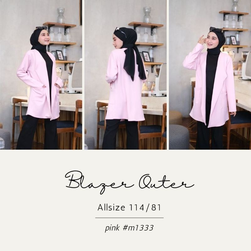 OUTER BLAZER KERJA WANITA BAJU LUARAN PANJANG MUSLIMAH