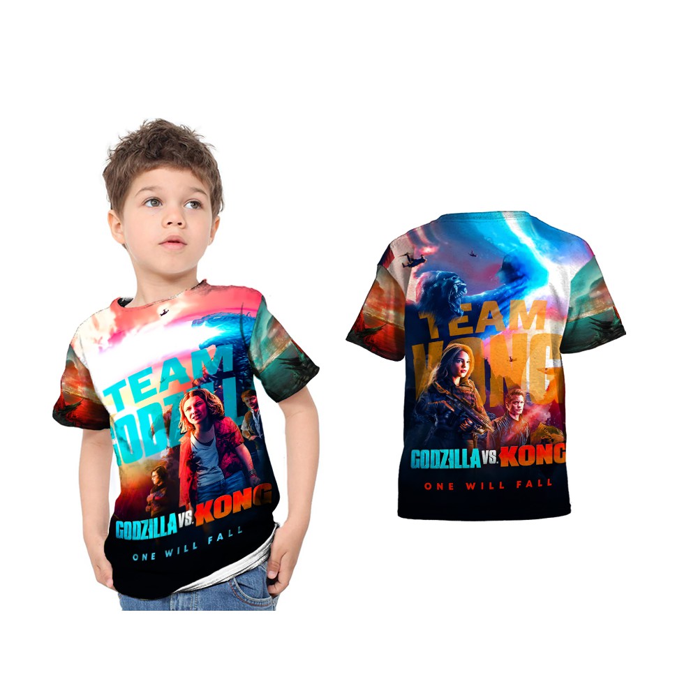 Tshirt  Baju Anak GODZILLA VS KONG 04 Premium