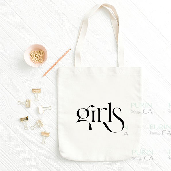 Tote bag Kanvas Custom Girls Quotes