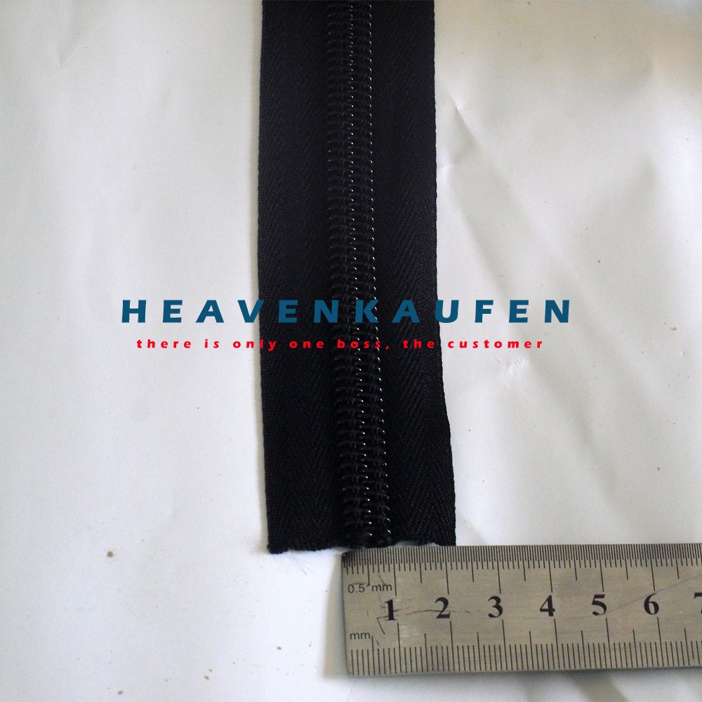 Resleting/Zipper Besar Amco No 10 Hitam Meteran