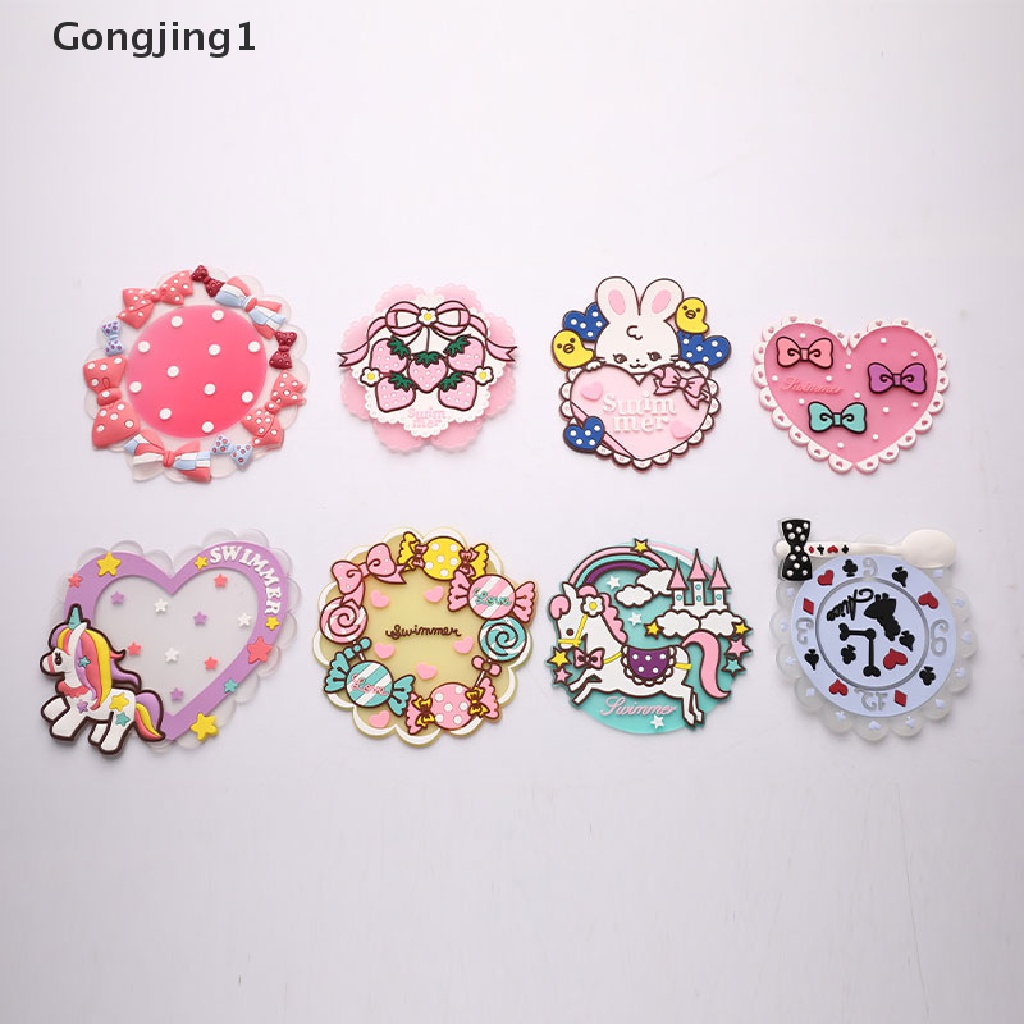 Gongjing1 Tatakan Gelas Bahan Silikon Motif Kartun