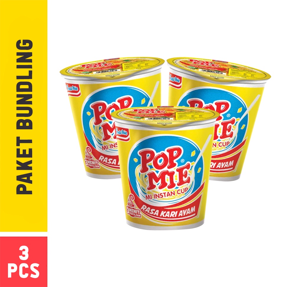 

Pop Mie Kuah Rasa Kari 3pcs 75g