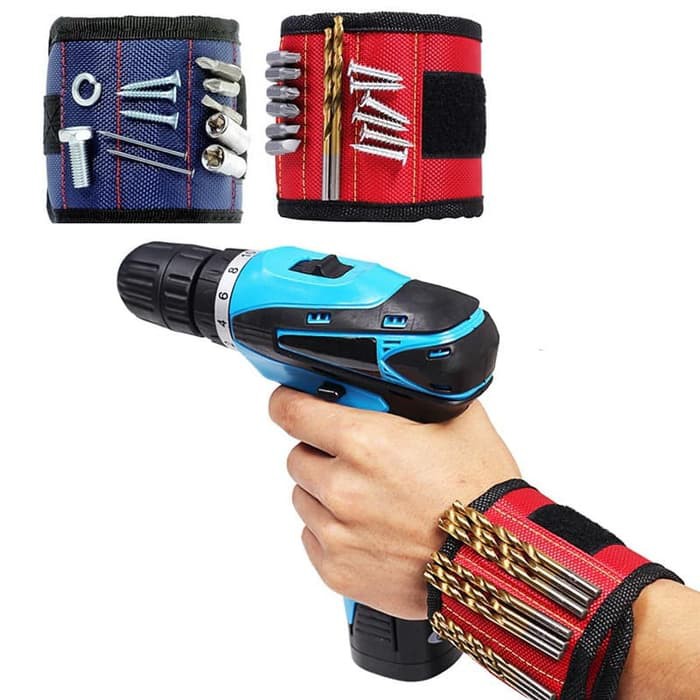 GELANG MAGNET TUKANG KONTRAKTOR MAGNETIC WRISTBAND TOOLS KIT