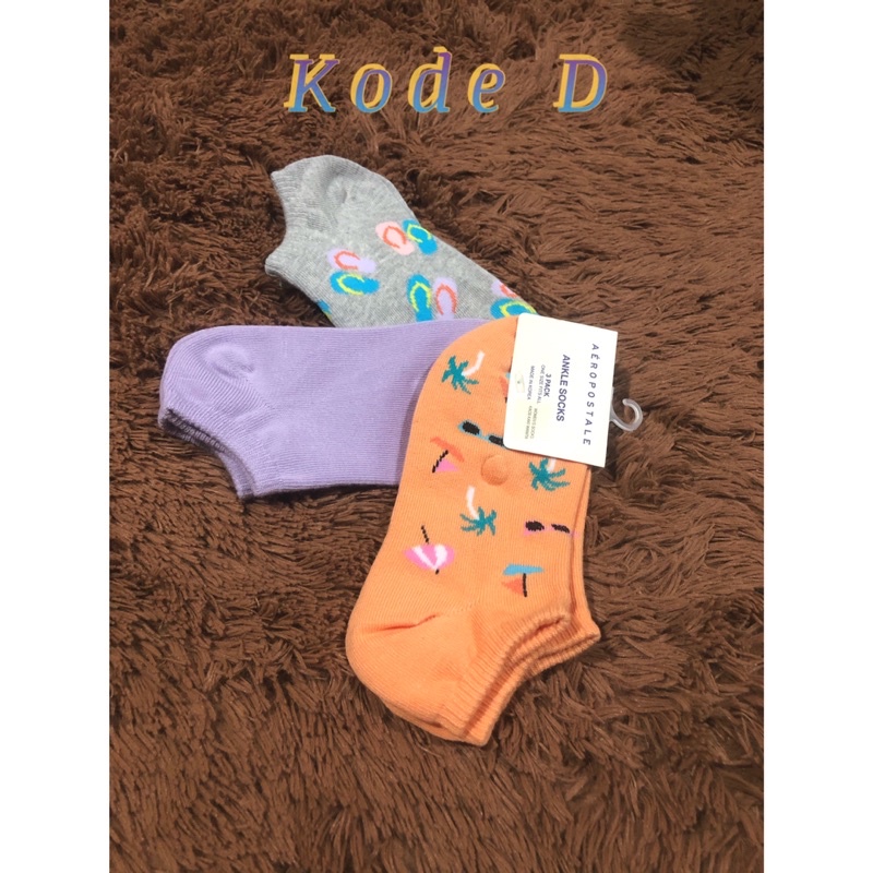 KAOS KAKI AEROPOSTABLE ( 1 paket isi 3 pasang )