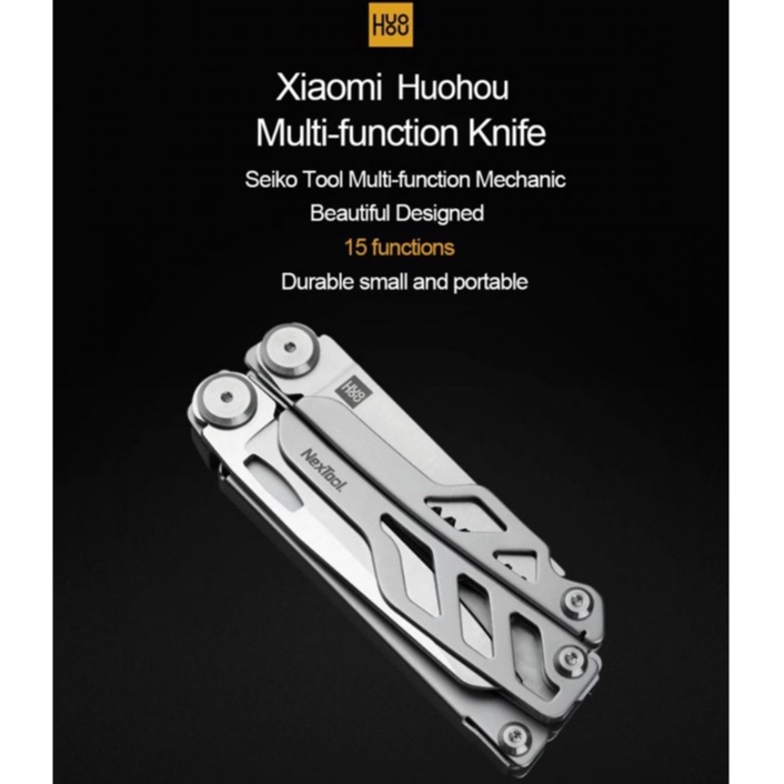 huohou nextool Folding 15in1 knife - Pisau Lipat Multifungsi