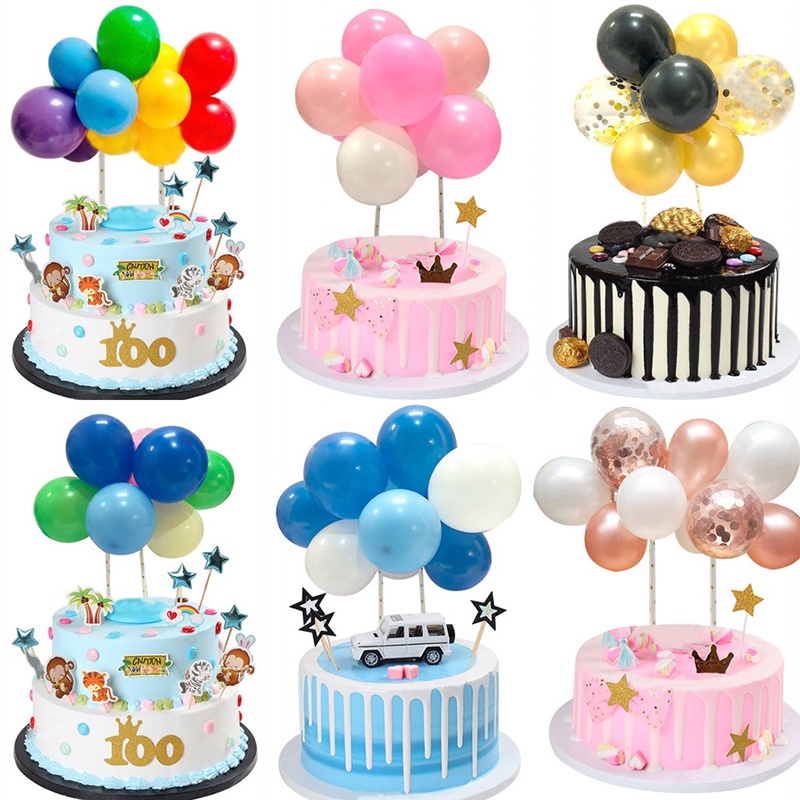 Topper Cake Balon Mini / Hiasan Kue Tart Ulang Tahun