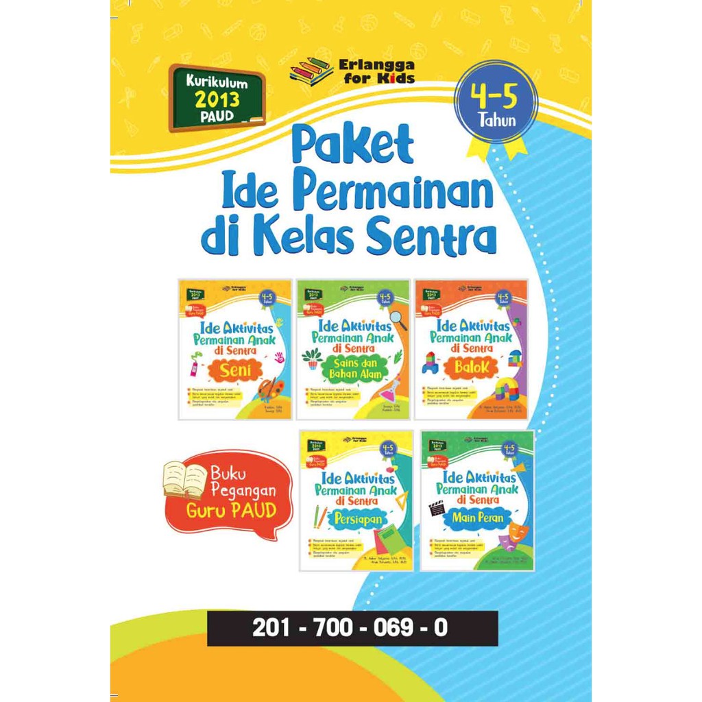 Buku Anak Paud Tk Paket Ide Permainan Di Kelas Sentra 4 5 Tahun